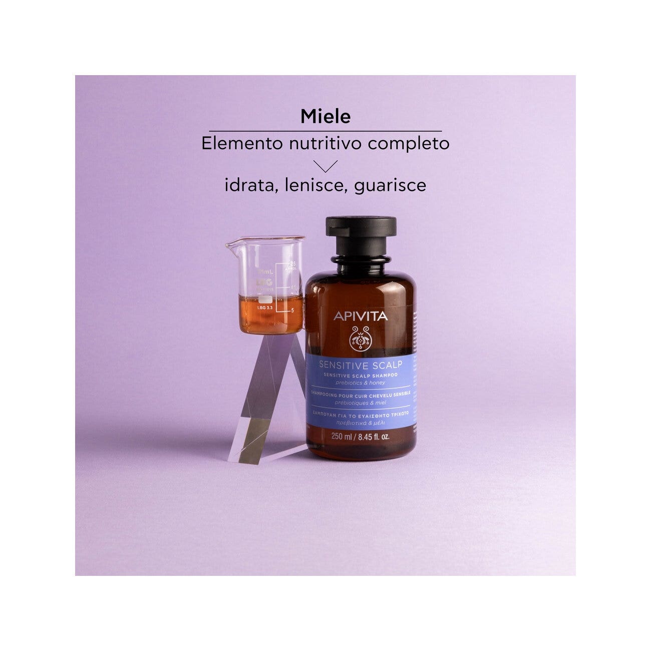 Apivita Champú Para Cuero Cabelludo Sensible Para Cabello 250ml-6