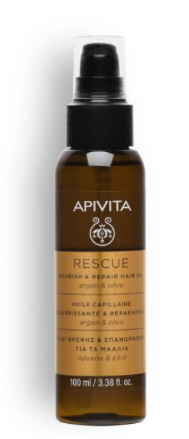 Apivita Aceite Protector Capilar Argán Y Aceite De Oliva 100ml-1