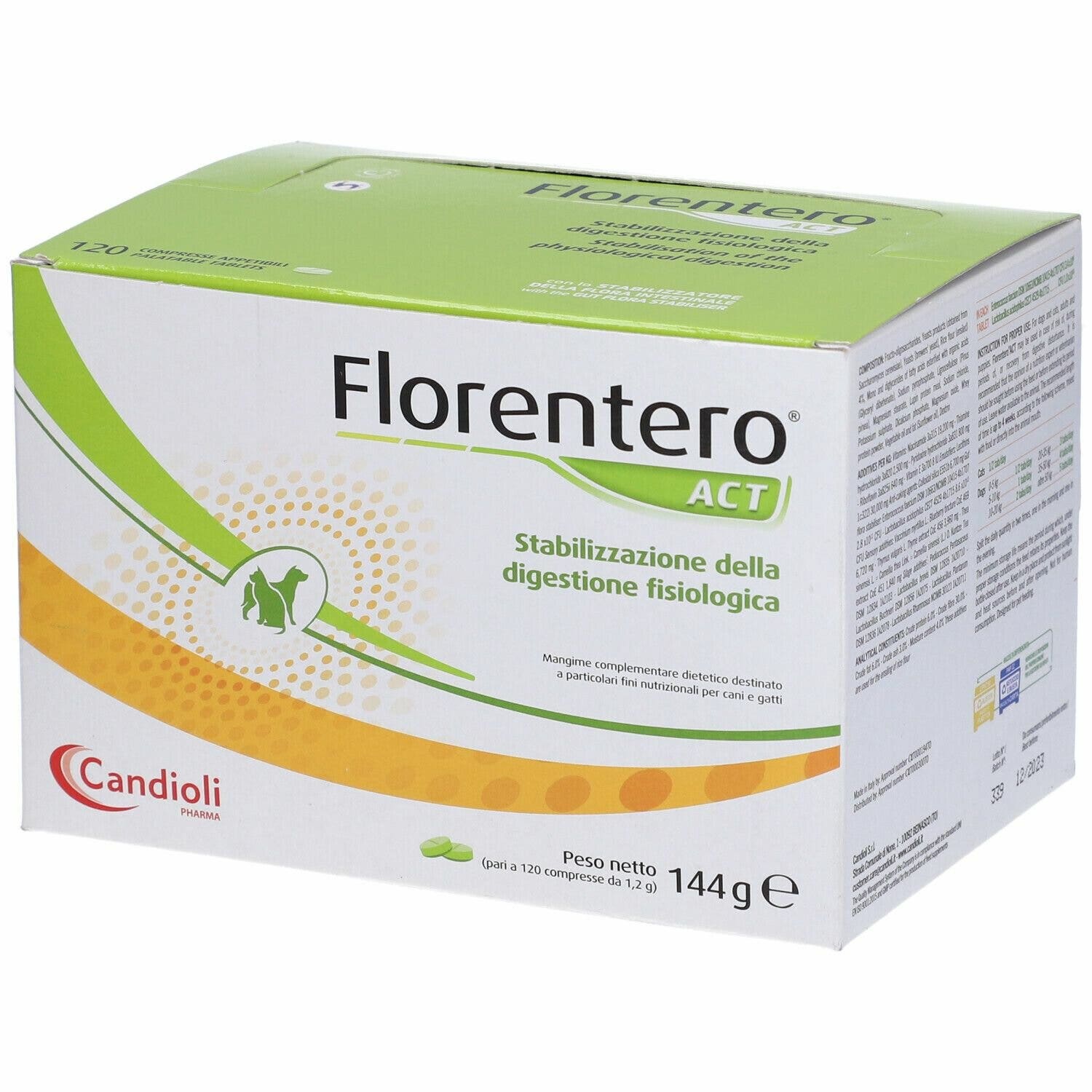 Florentero Act Pienso Complementario Perros/Gatos 120 Comprimidos-4