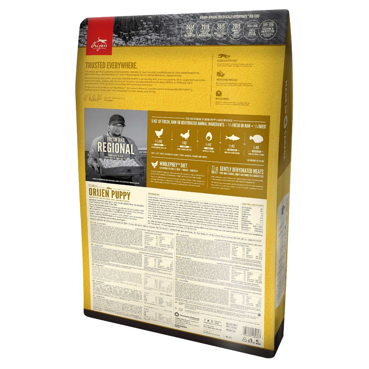 Orijen Puppy Croquetas con Pollo y Pavo para Perros Cachorros Bolsa 2kg-1
