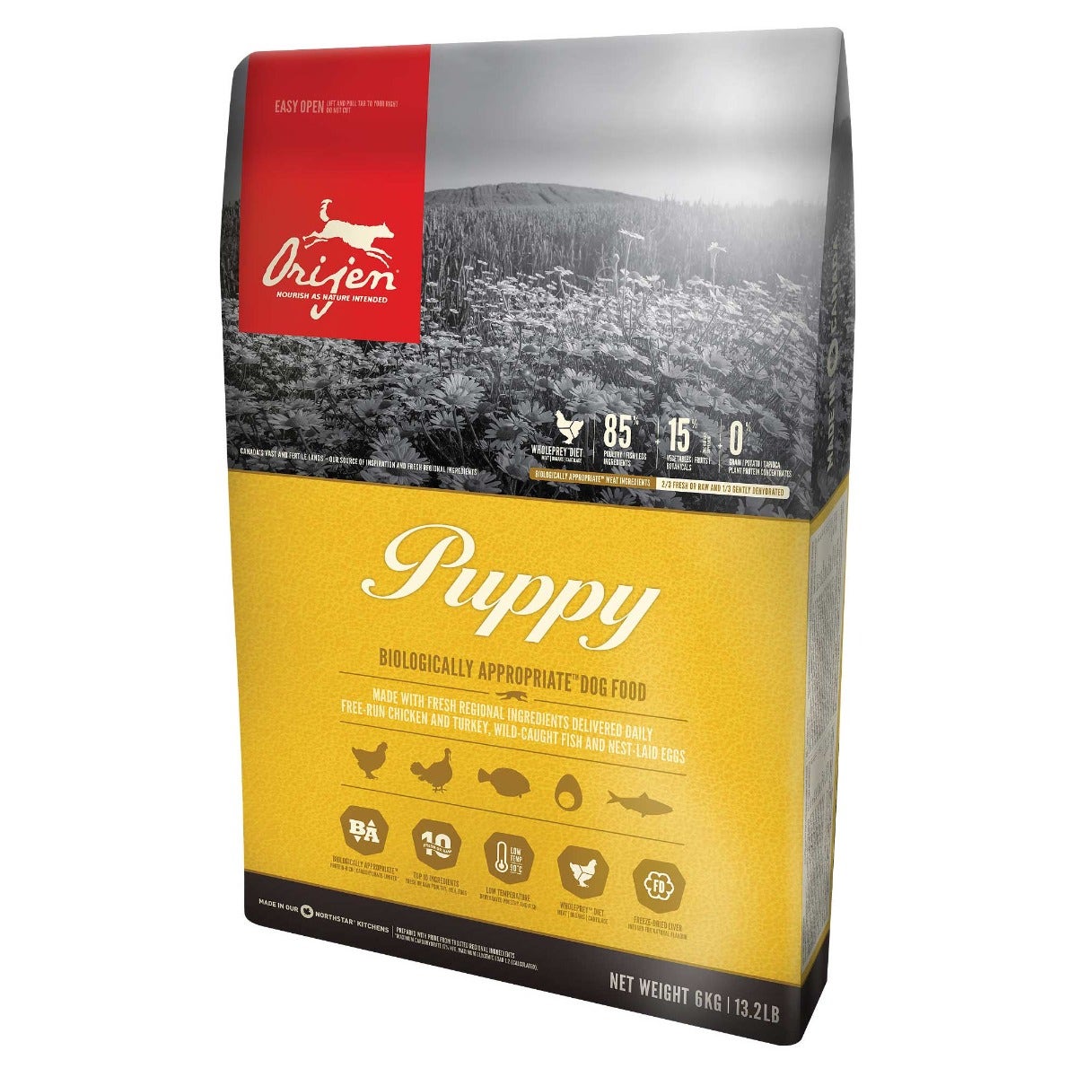 Orijen Puppy Croquetas con Pollo y Pavo para Perros Cachorros Bolsa 2kg-0