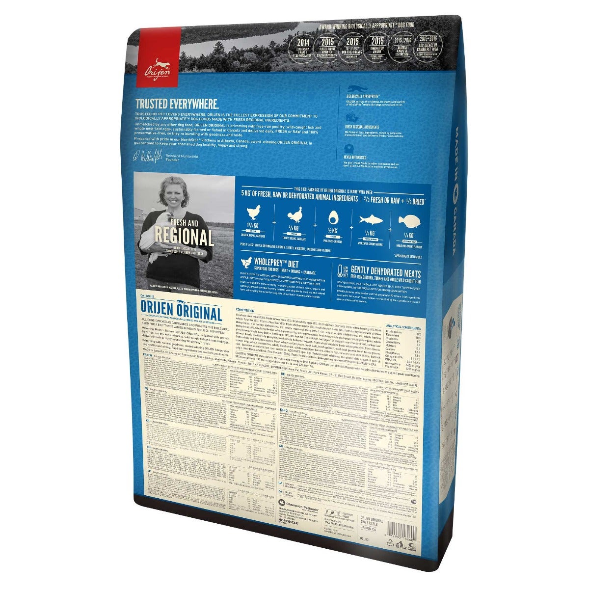 Orijen Croquetas Originales de Pollo y Pavo para Perros Bolsa 11,4kg-1