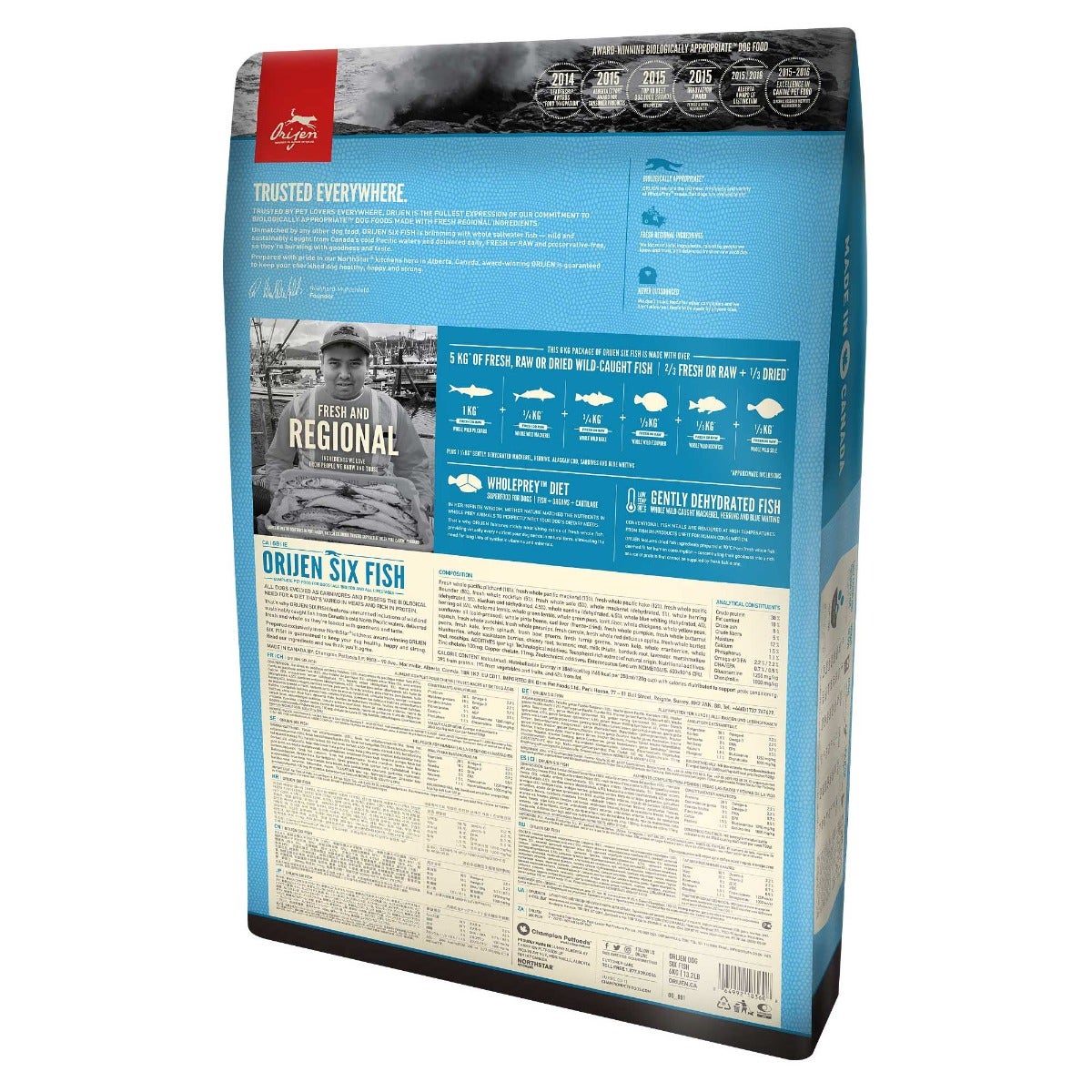 Orijen Six Fish Croquetas de Pescado para Perros Bolsa 2kg-1