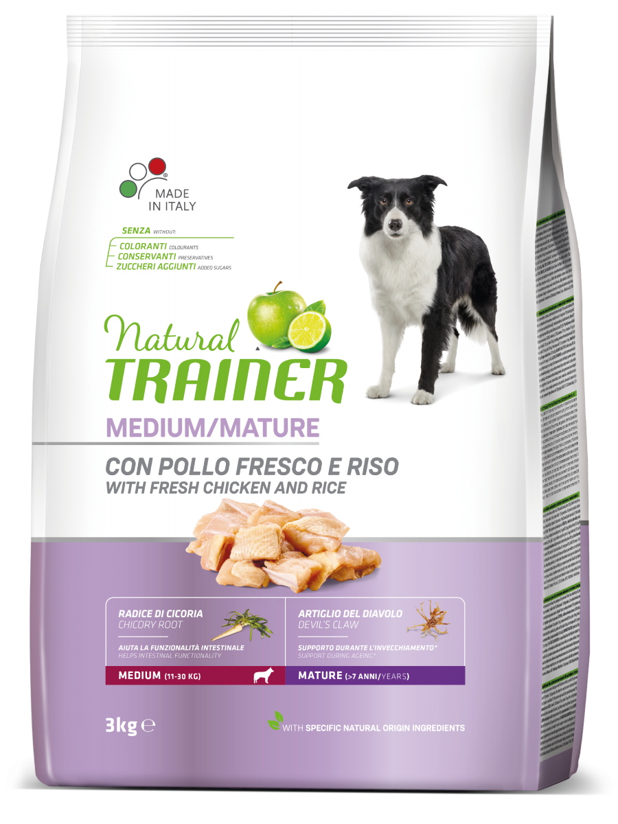 Entrenador Natural Croquetas De Pollo Fresco Para Perros Adultos Tamaño Mediano Bolsa 3kg-2