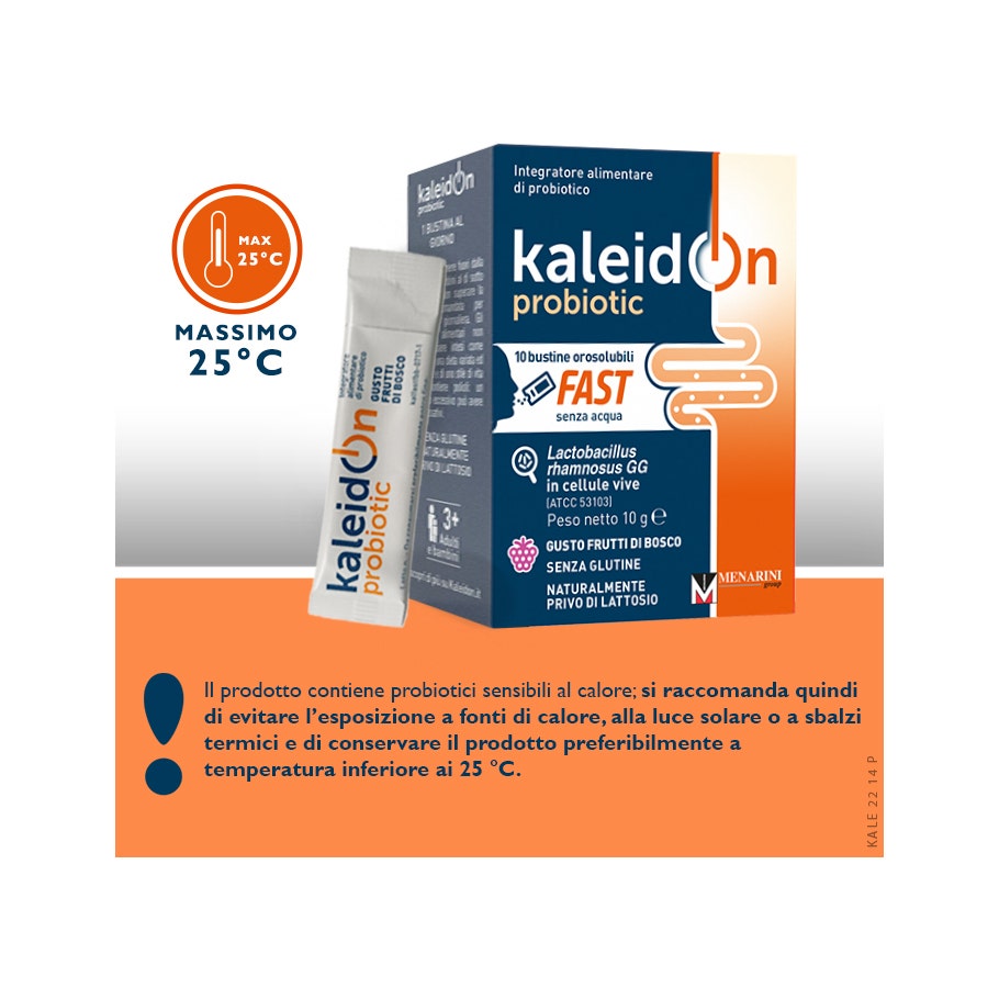 Kaleidon Probiotic Fast Berries 10 Sobres Orosolubles-4