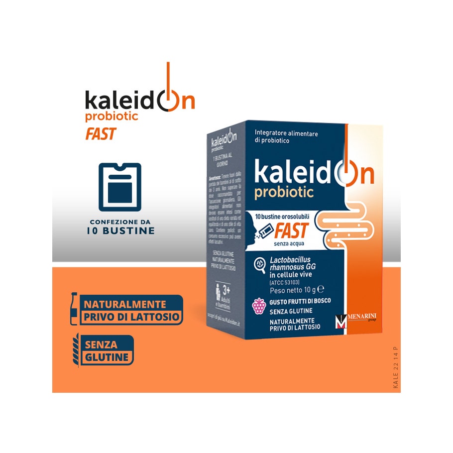 Kaleidon Probiotic Fast Berries 10 Sobres Orosolubles-6