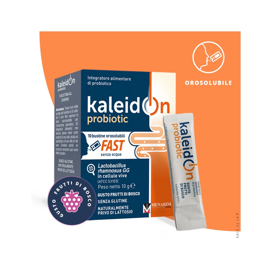 Kaleidon Probiotic Fast Berries 10 Sobres Orosolubles-7