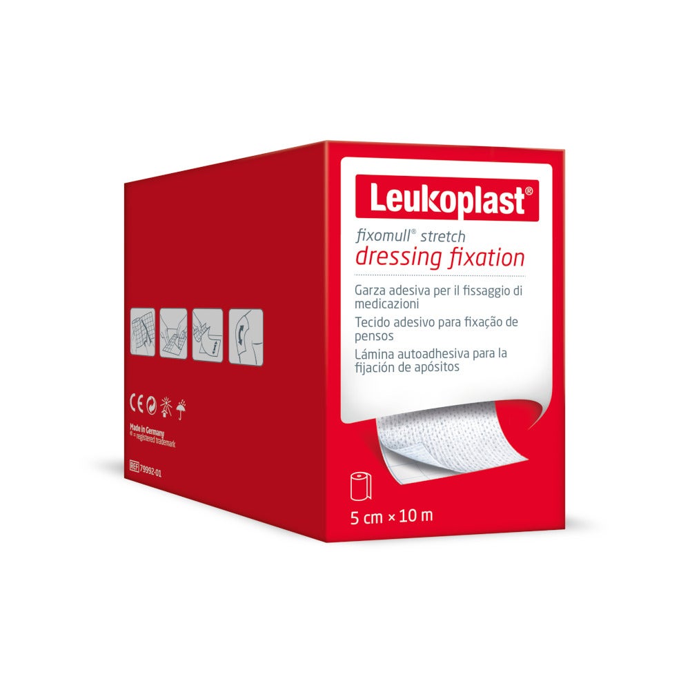 Fixomull Estirar Gasa Adhesiva 10mx5cm-5