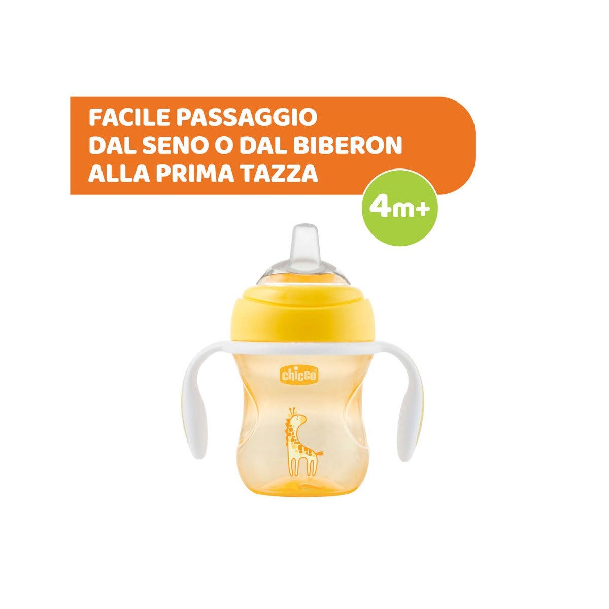 Chicco Transition Vaso Amarillo Neutro Para Bebés A Partir De 4 Meses 200ml-2