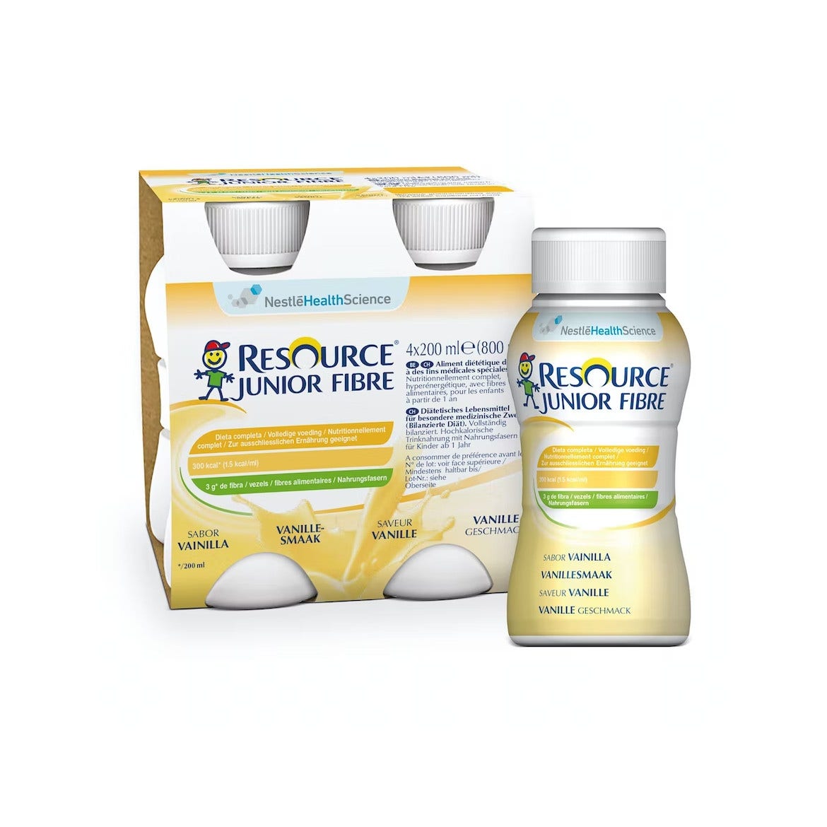Resource Junior Fibre Vaniglia Bevanda Ipercalorica 4x200ml-2