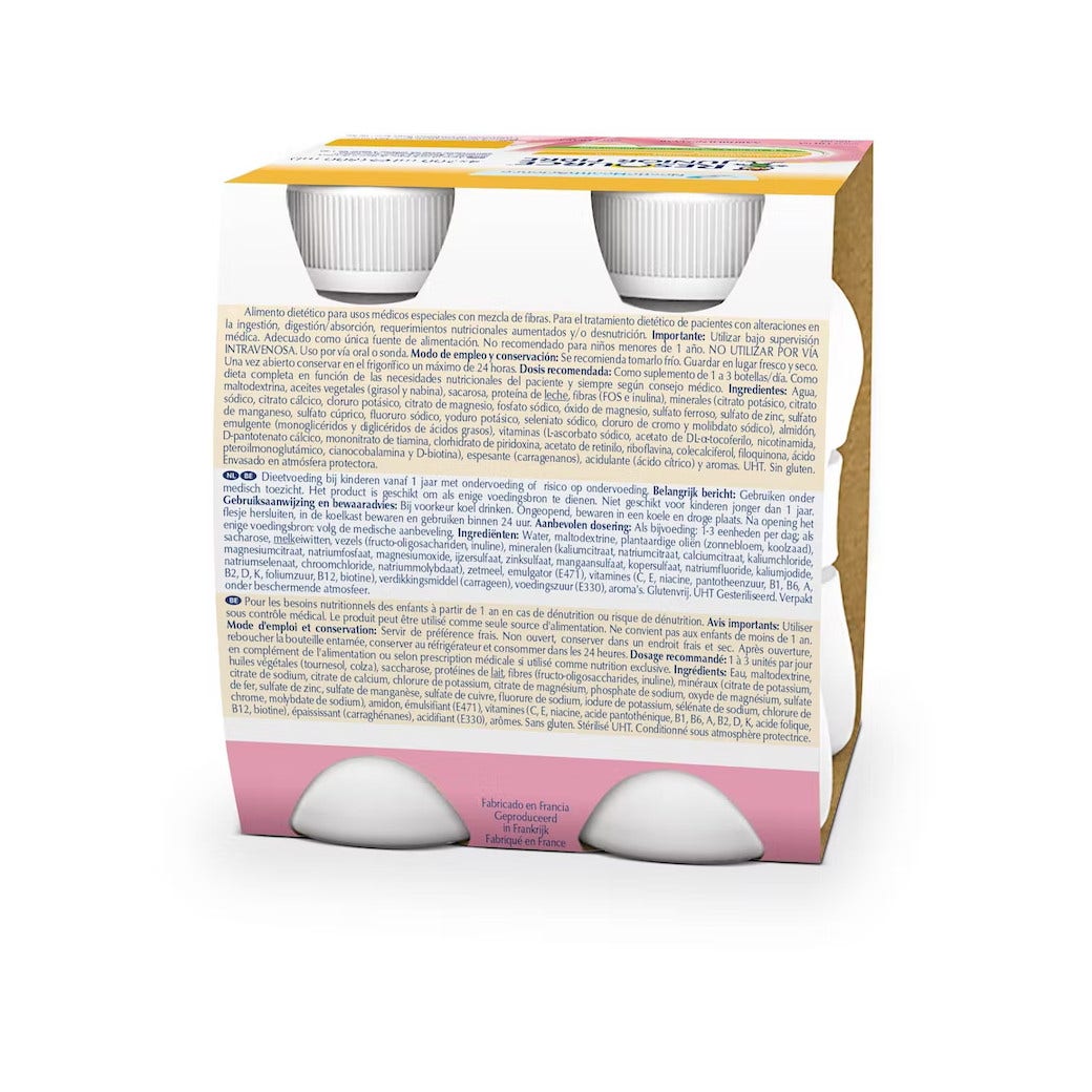 Resource Junior Bebida Hipocalórica de Fibras de Fresa 4x200ml-2