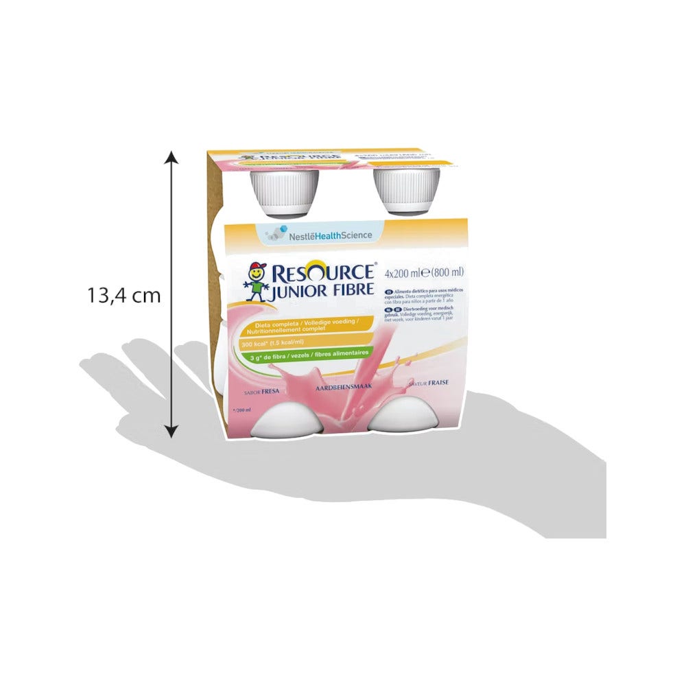 Resource Junior Bebida Hipocalórica de Fibras de Fresa 4x200ml-3