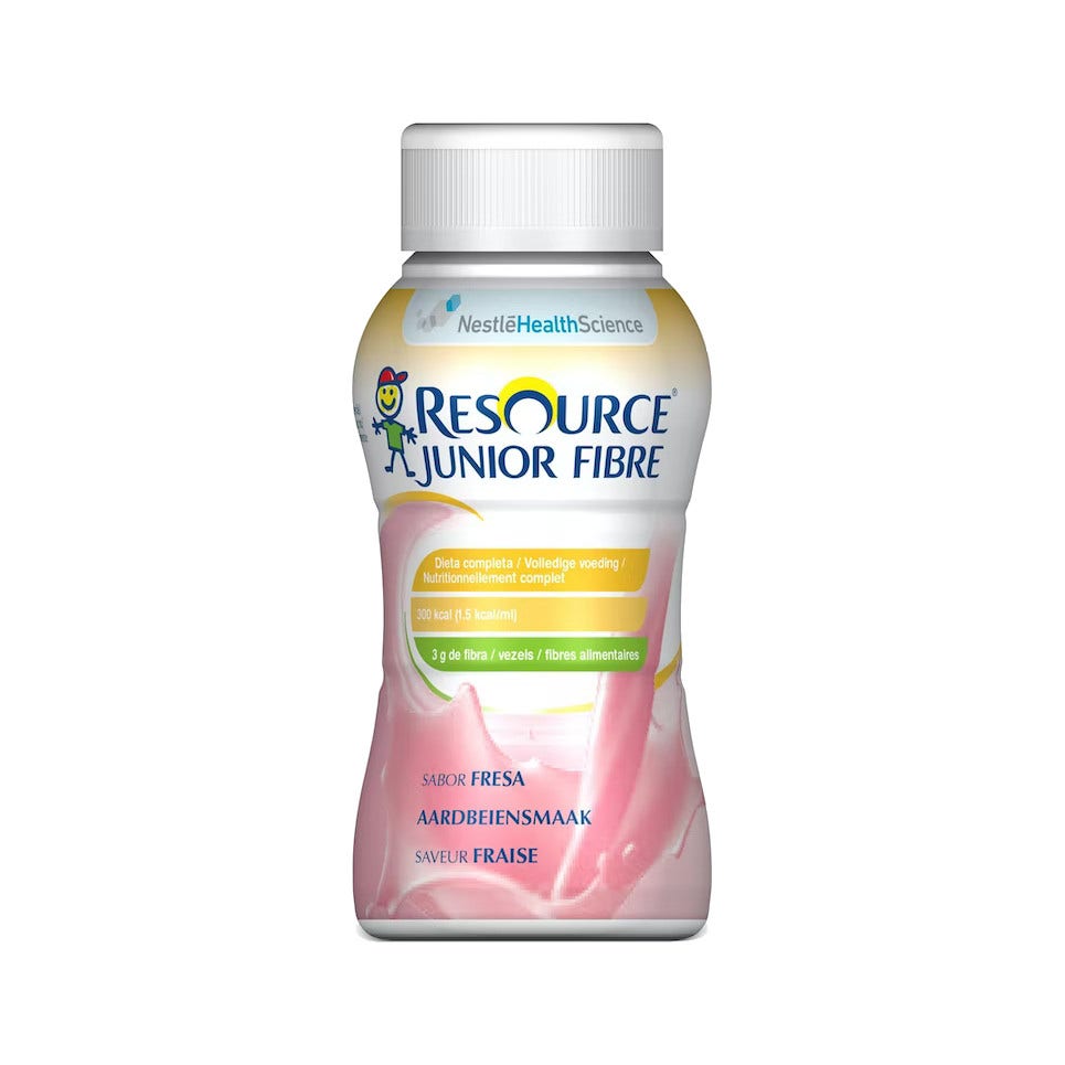Resource Junior Bebida Hipocalórica de Fibras de Fresa 4x200ml-4