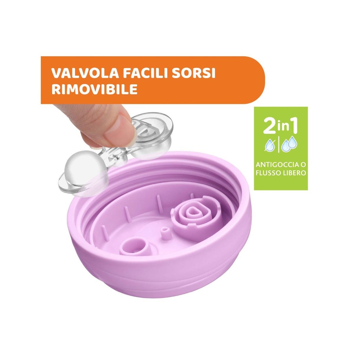 Taza Chicco Active Rosa para Niños 14 Meses+ 266ml-10
