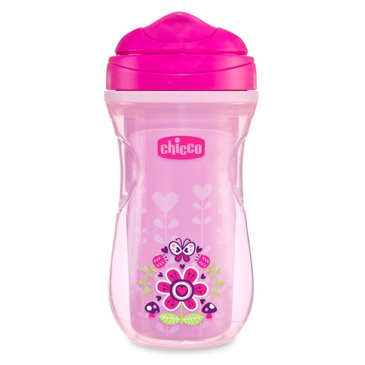 Taza Chicco Active Rosa para Niños 14 Meses+ 266ml-6