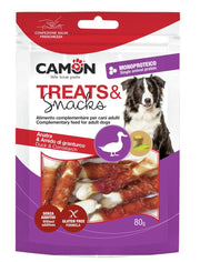 Camon Huesos Laminados con Pato para Perros 80g-2