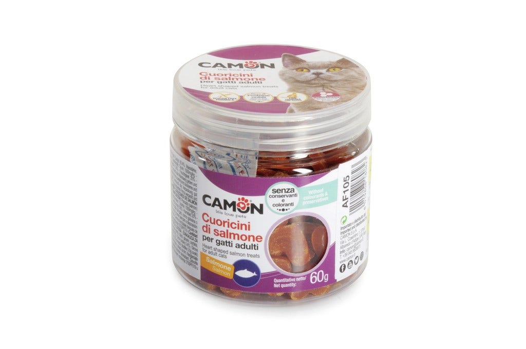 Camon Corazones de Salmón para Gatos 60g-2