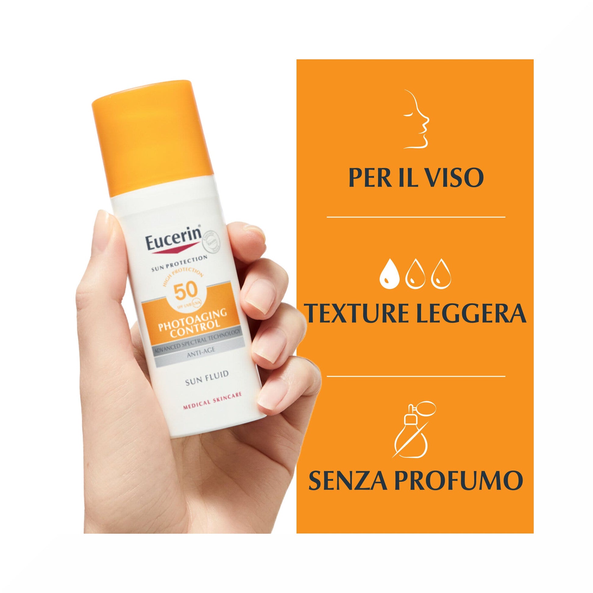 Eucerin Sun Fluido Antiedad SPF50 50ml-3