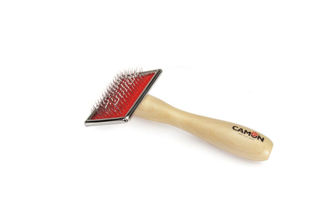 Camon Carder Mango De Madera Para Perros/Gatos Tamaño Mediano-1