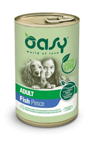 Oasy Wet Dog Lifestage Patè Fish Comida Húmeda para Perros Adultos Lata 400g-1