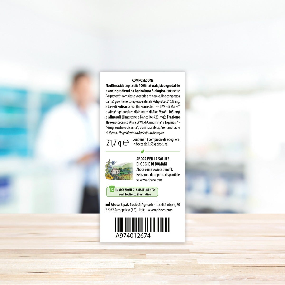 Aboca Neobianacid 14 Comprimidos Masticables-5