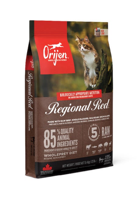 Croquetas Orijen Regional Red Angus de ternera y jabalí para gatos bolsa 1,8kg-2