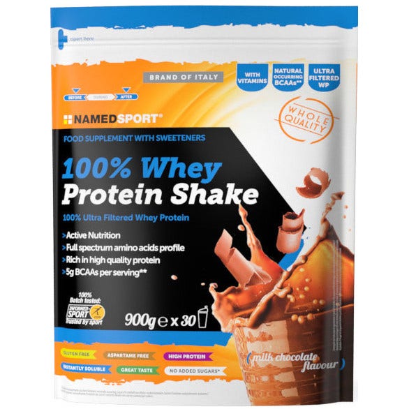 Named Soprt 100% Batido De Proteína De Suero Chocolate Con Leche 900g-2