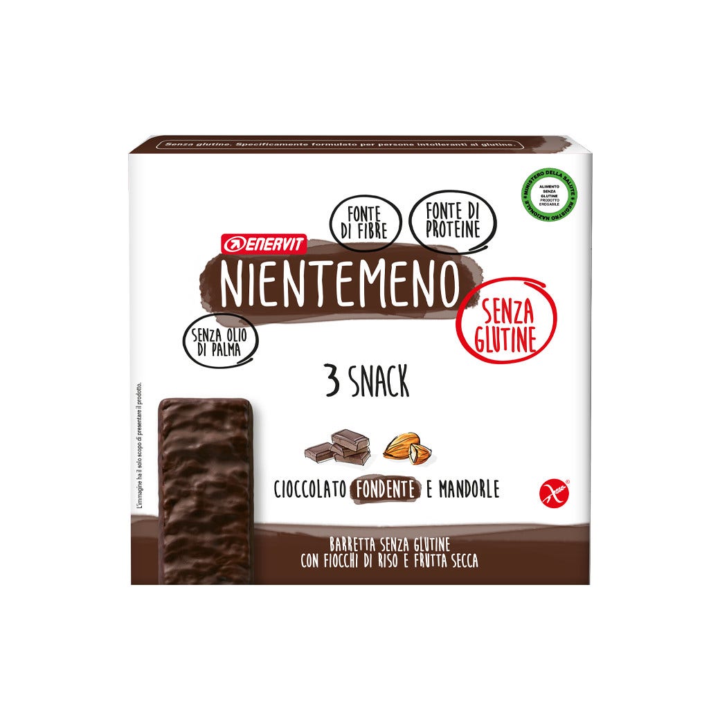 Enervit Niente Barrita Almendras Oscuras 3 Barritas-2