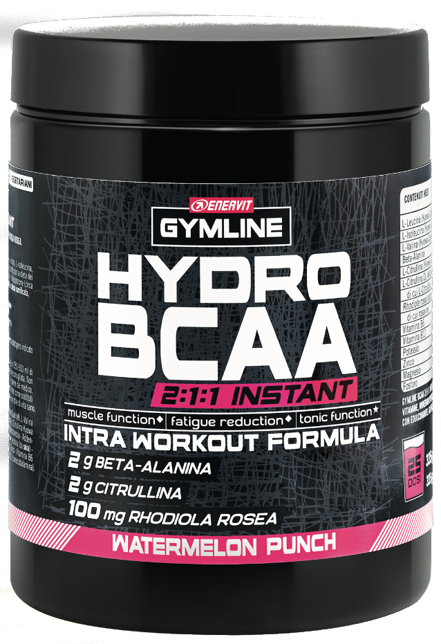 Enervit Gymline Muscle Hydro BCAA Istant Sandía Ponche 335g-6