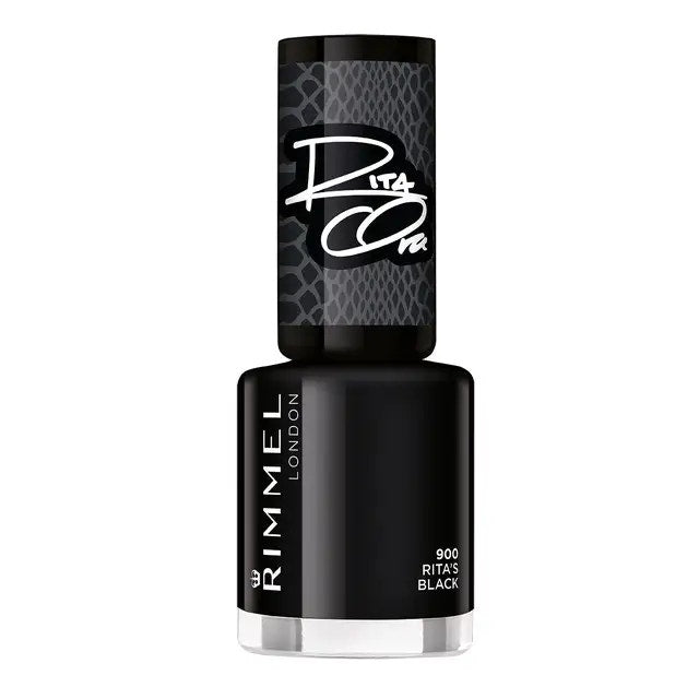 Rimmel Esmalte 60 Segundos Super Shine Tonos 900 Rita's Black 8ml-1
