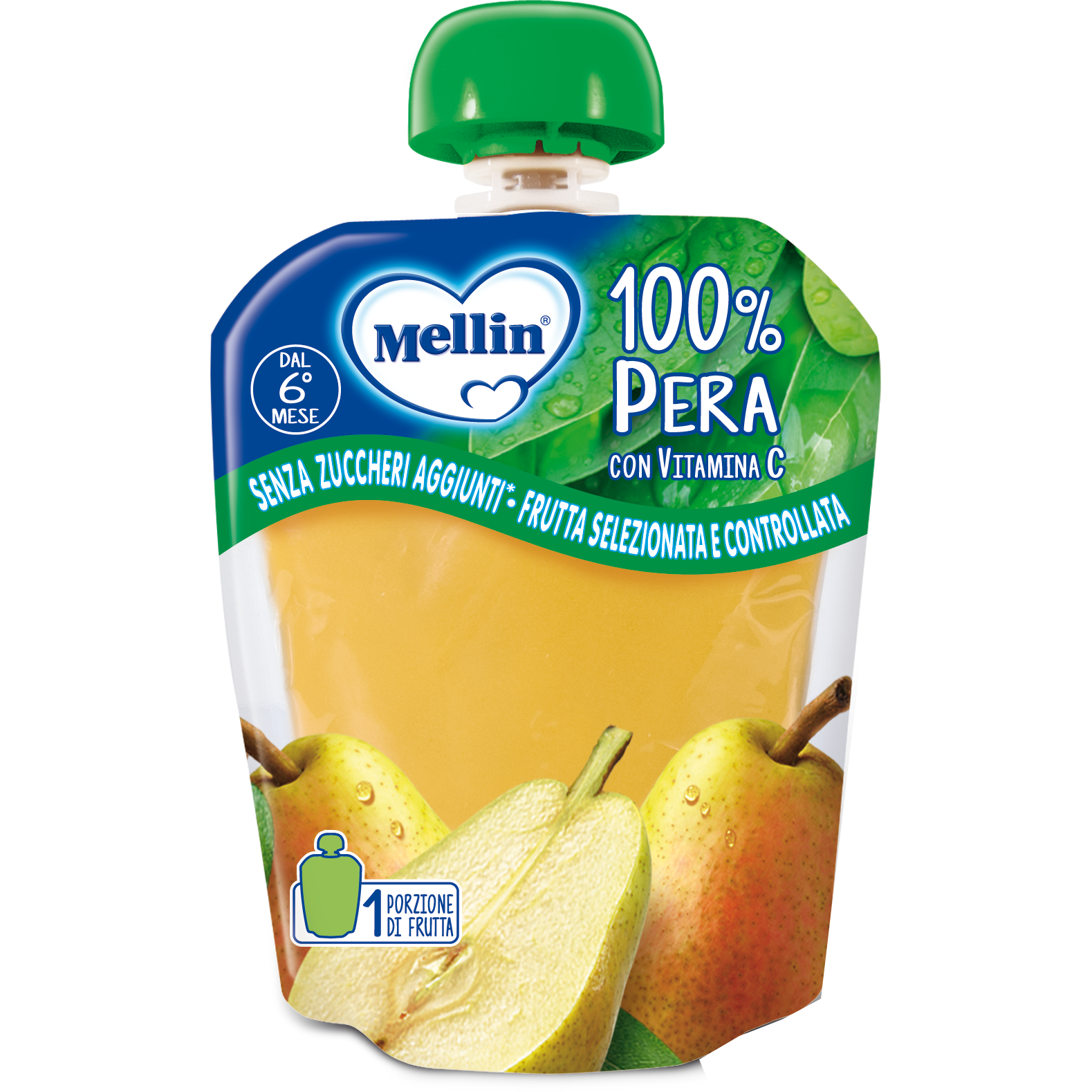 Mellin Snack Bolsita Pera 90g 6Mesi+-5