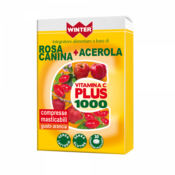 Winter Vitamin C Plus 1000 Rosa Mosqueta / Acerola 30 Comprimidos Masticables-2