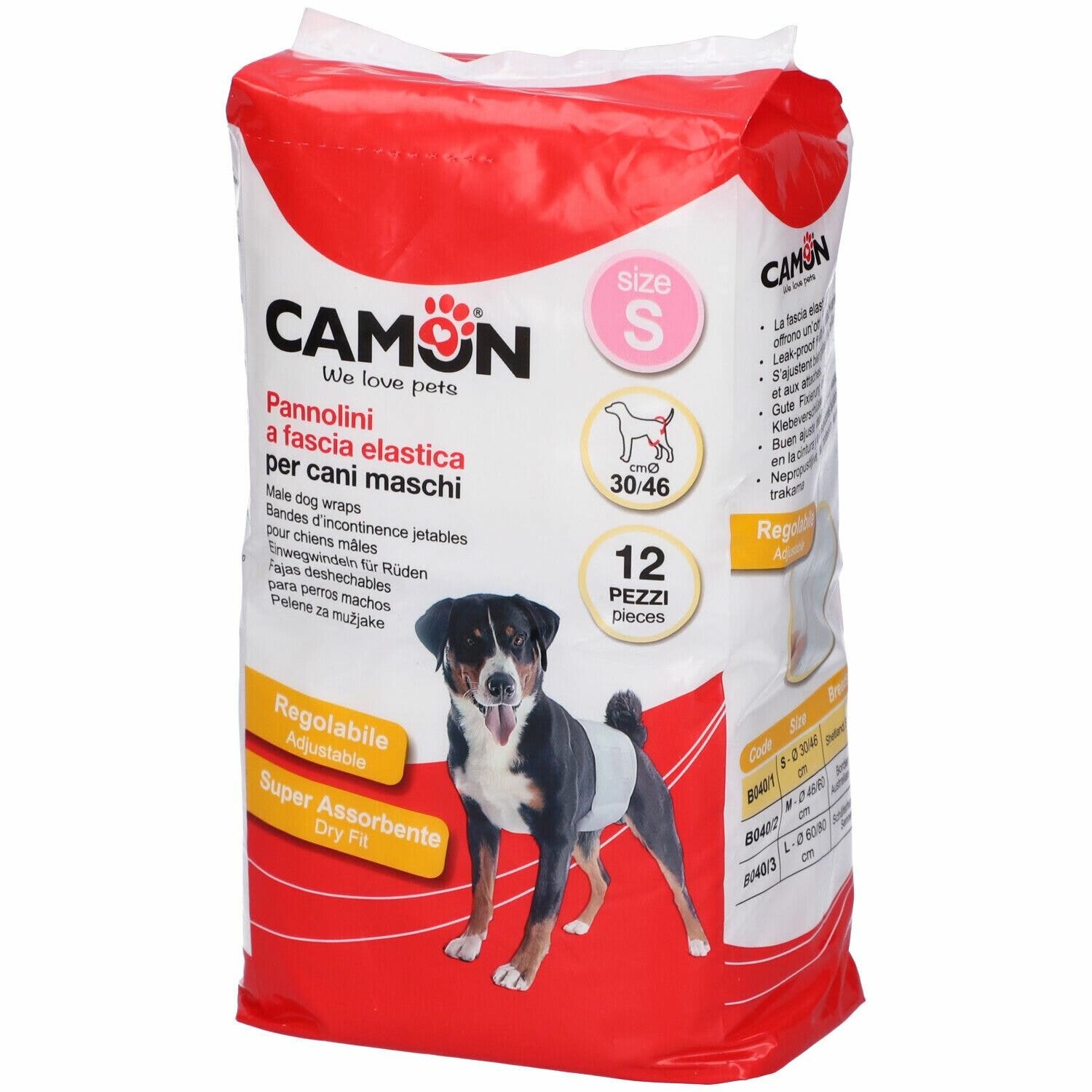 Camon Pañales Bandeau Macho Perros Talla 1-1