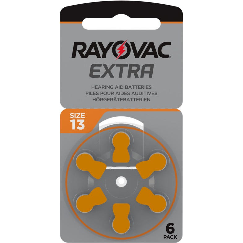 Batería Rayovac Extra 13 Para Amplificador Acústico 6 Piezas-2