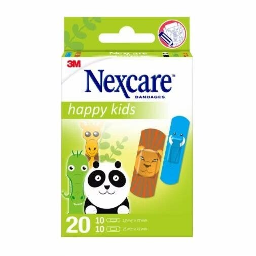 Nexcare Happy Kids Animales Apósitos Surtidos 20 Piezas-1