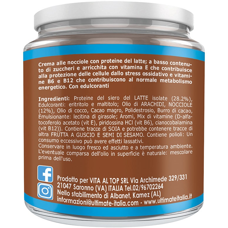 Ultimate Protein Cream Crema De Avellanas 250g-4