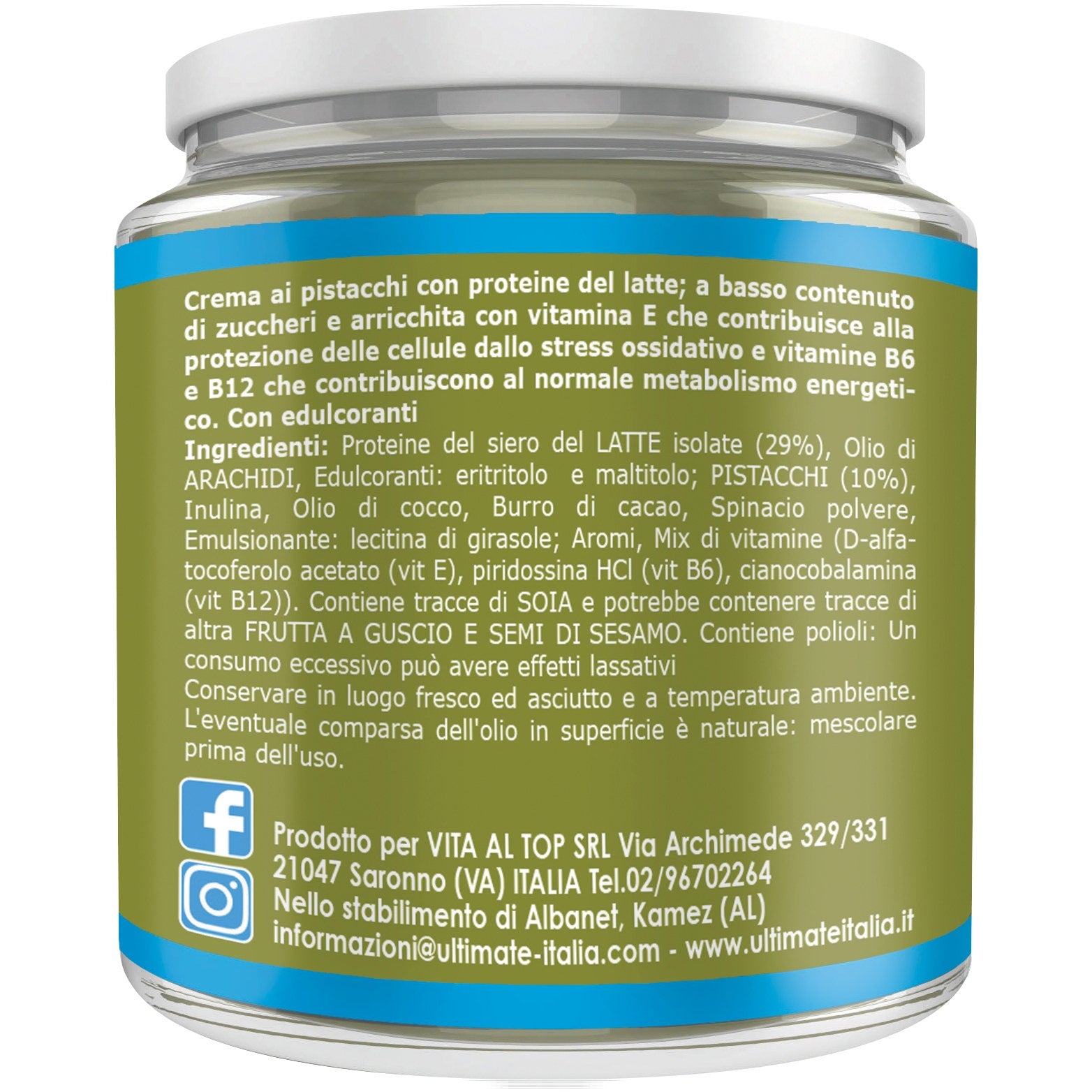 Ultimate Protein Cream Pistacho Crema Untable 250g-4