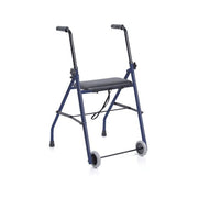 Andador Mopedia Plegable Acero 2 Ruedas 2 Pinchos Con Asiento RP682-1