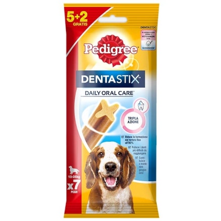Pedigree Dentastix Snack Higiene Bucal Perros Tamaño Mediano 5 + 2 Snack-3