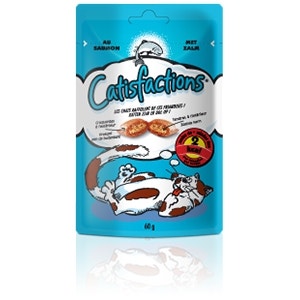 Catisfactions Snack de Salmón para Gatos Sobre 60g-2