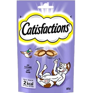 Catisfactions Snack de Pato para Gatos Sobre 60g-1