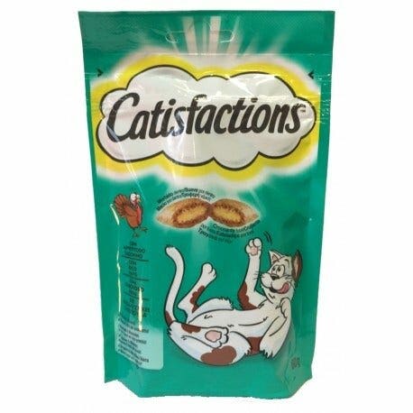 Catisfaction Snack de Pavo para Gatos Sobre 60g-2