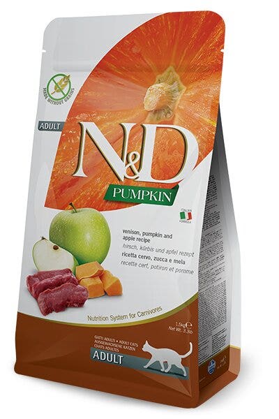 Farmina N&D Calabaza Ciervo Y Calabaza Gatos Adultos Bolsa 1,5kg-3