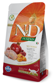 Farmina N&D Pumpkin Neutered Codorniz y Calabaza Gatos Adultos Esterilizados Saco de 5 kg