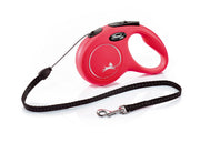 Correa Flexi New Classic En Cuerda Para Perros Color Rojo Talla S 5m-1