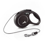 Correa Para Perro Flexi New Classic In Rope Color Negro Talla XS 3m-1