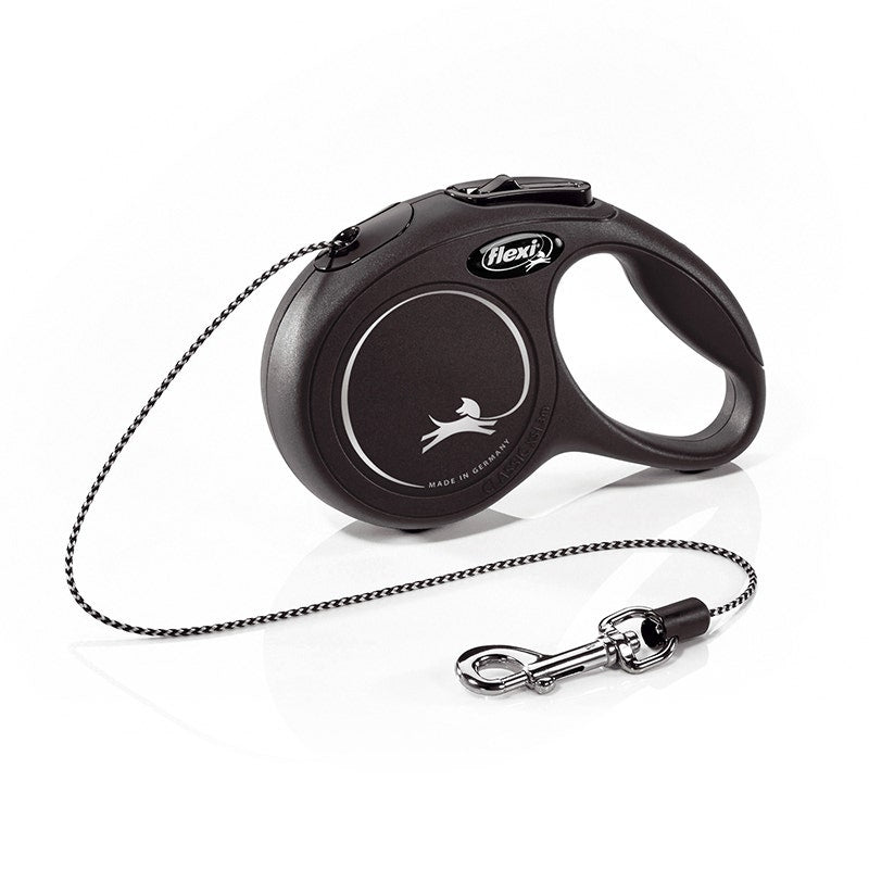 Correa Para Perro Flexi New Classic In Rope Color Negro Talla XS 3m-1