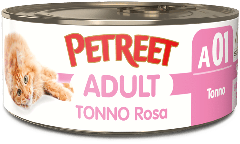 Petreet Atún Rosa Gato Adulto Tarro 140g-1