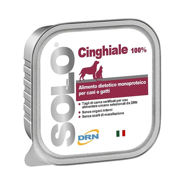 Drn Solo Cinghiale Monoproteic Dieta Húmeda Alimento Para Perros / Gatos 100g-4