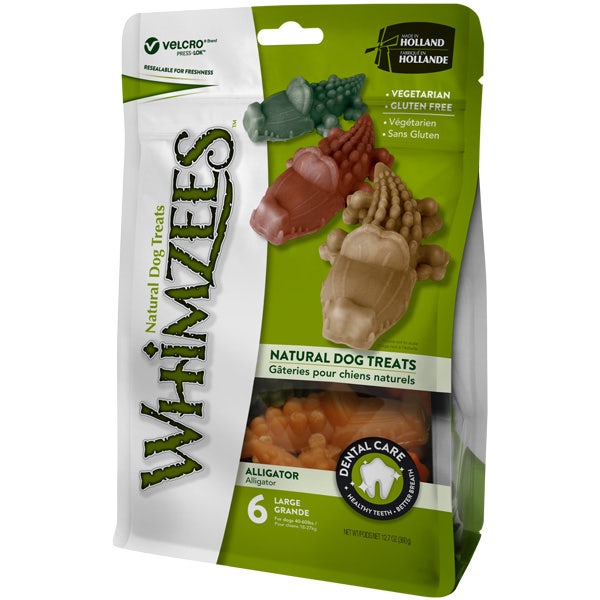 Whimzees Bolsa Cocodrilo Talla L 6 Piezas-3